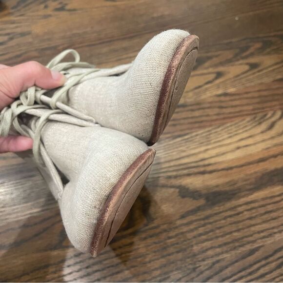 Brown Sebago Leather Boots for Women for sale | eBay SEBAGO Hutton Chukka Ankle Boots Cream Canvas Tan Leather Boots